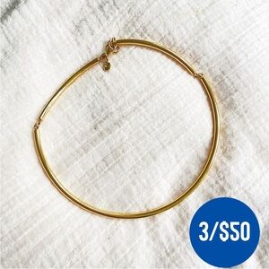 3/$50 JCREW Goldtone Collar Necklace
